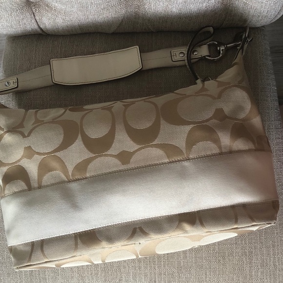 Coach Signature Stripe Hobo - Picture 3 of 8